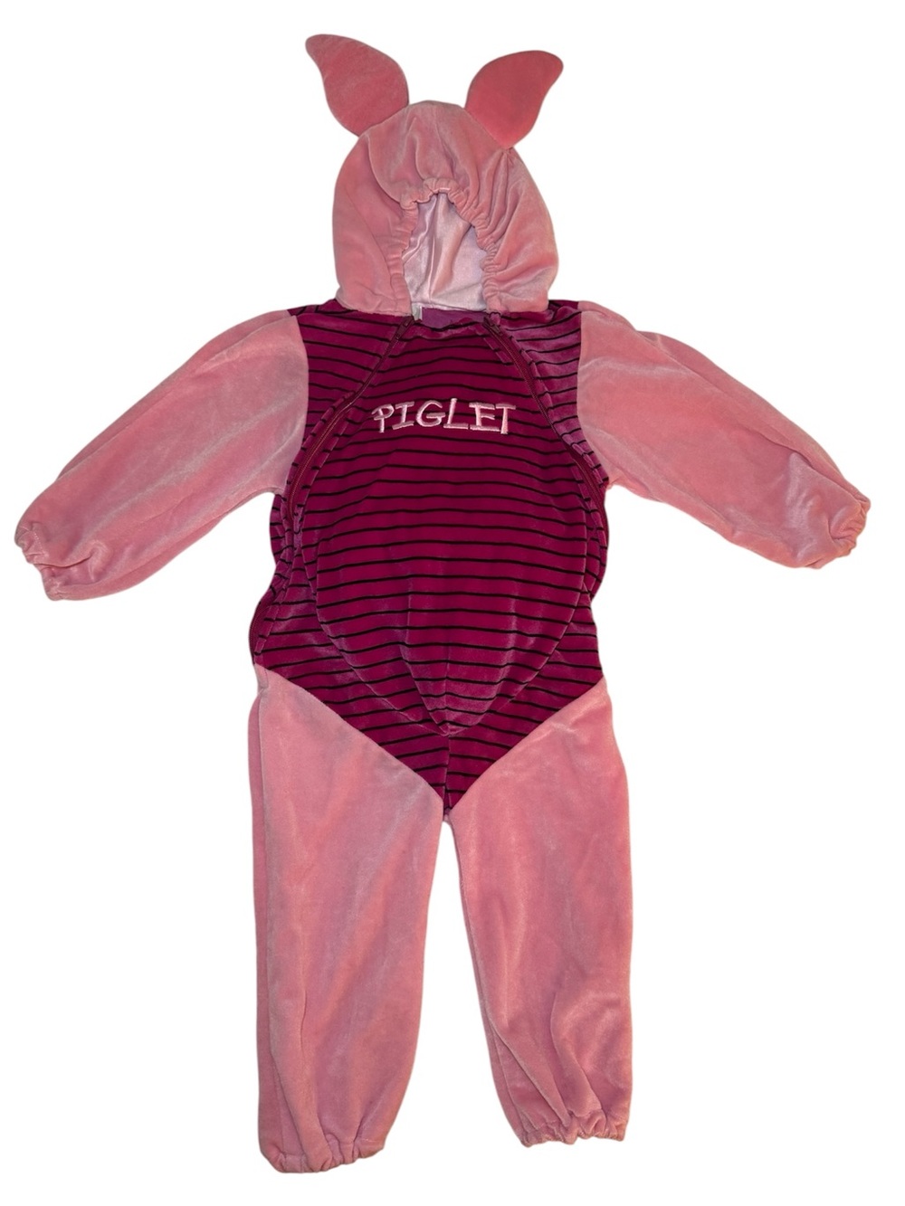 Vintage Disney Store Piglet Hooded One-Piece Costume Size 18-24 Months